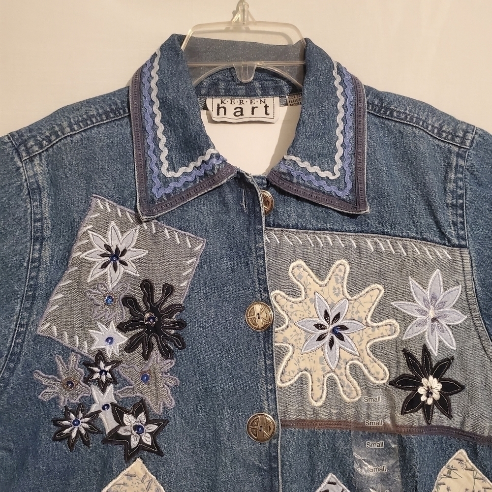 NWT! KEREN HART DENIM JACKET - Picture 2 of 8